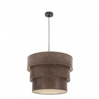 Distribuidor - Lâmpadas Diversas | Colgantes Moderno | COLGANTE TRIPLE SMILE 3XE27 MARRON/OXIDO REGX50X50 CM Ref: 175395017